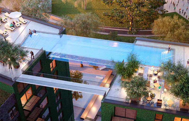 hồ bơi xuyên thấu Sky Pool